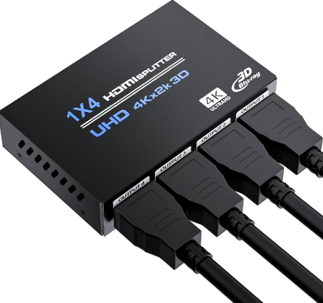 HDMI Splitter 1 to 4 FHD 1080 Color and Audio