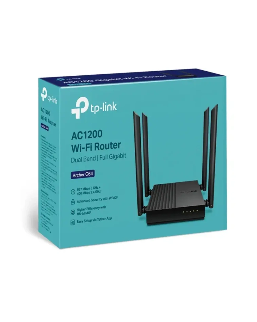 TP-Link C64 AC1200 Dual-Band Gigabit Wi-Fi Router