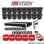 Hikvision 8mp 16 Cameras ColorVU Security System