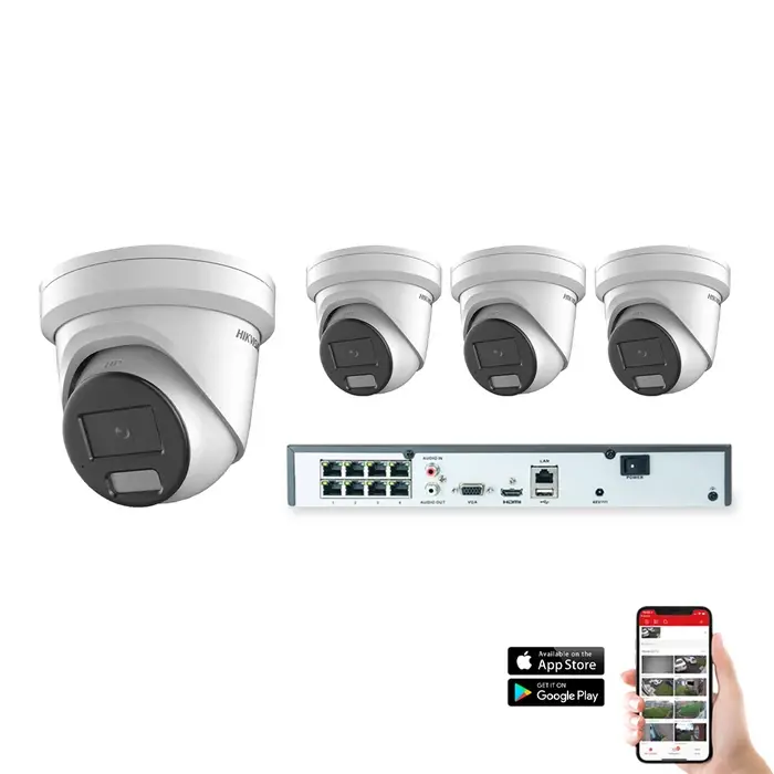 Hikvision 8mp 8 Cameras ColorVU Security System
