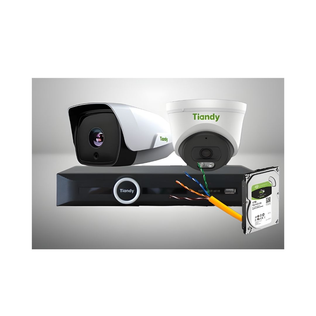 Tiandy 4mp-8Cameras Security System