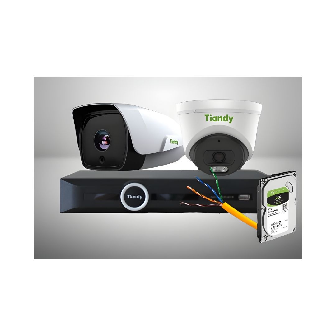 Tiandy 4mp-4 Cameras Security System