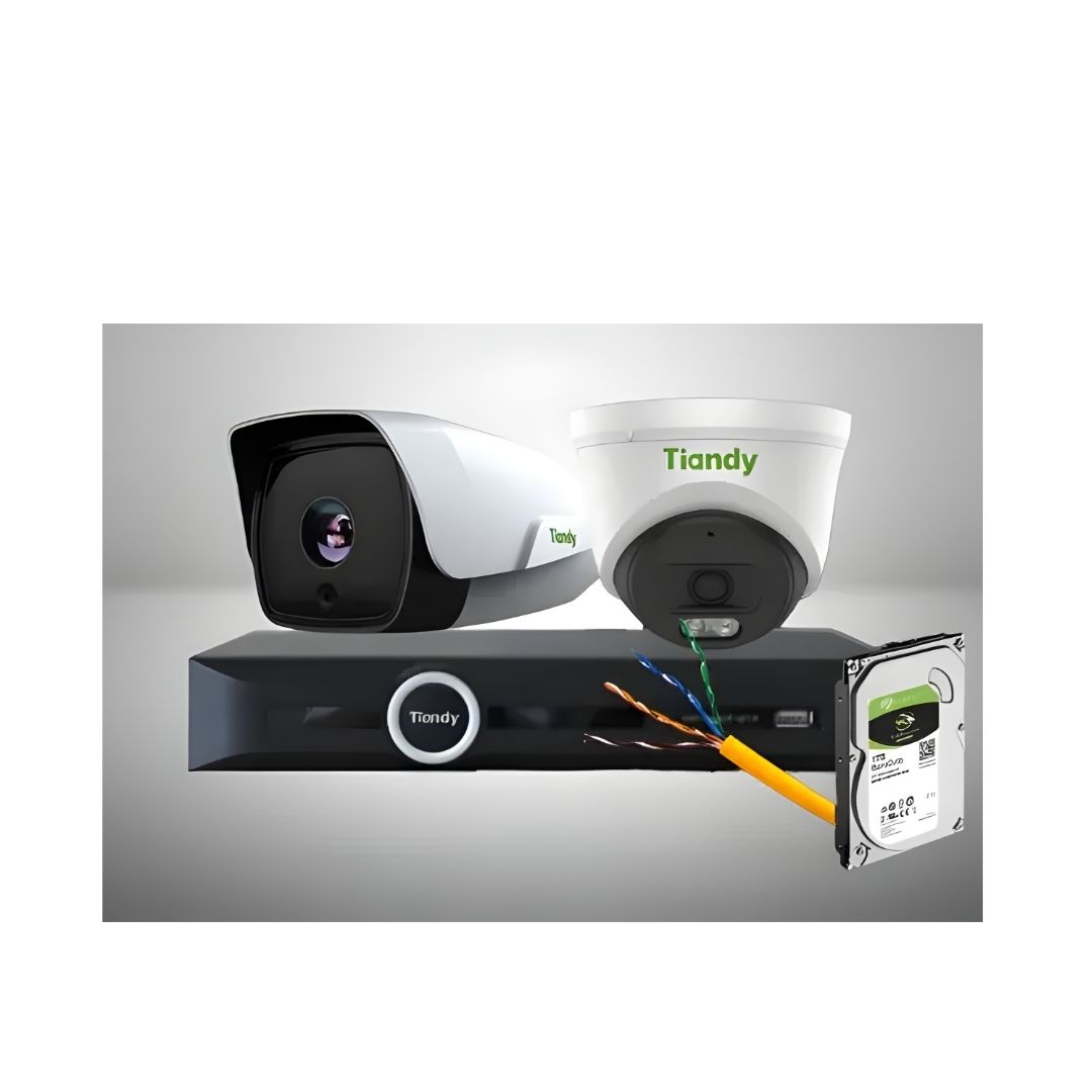 Tiandy 5MP ColorVU-4 Cameras Security System