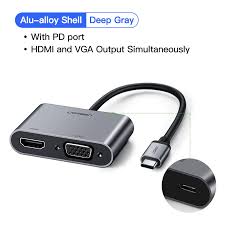 Ugreen 50505 USB-C 4 in 1 (HDMI+VGA+USB 3.0+PD Converter