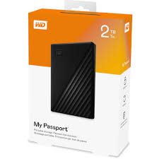WD My Passport 2TB Elements Portable USB 3.2 External Hard
