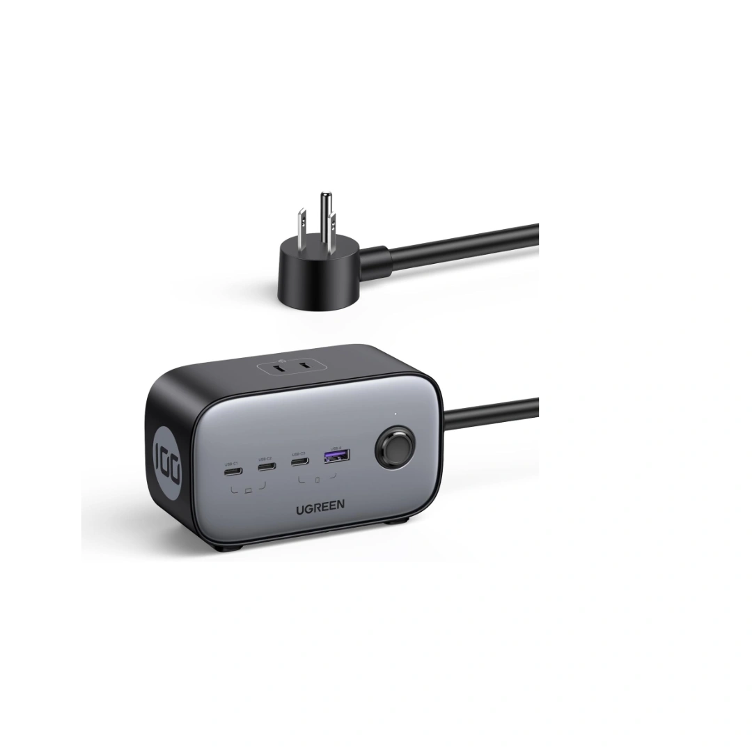 UGREEN DigiNest Pro Power Strip(2 AC Outlets + 100W 3C1A)