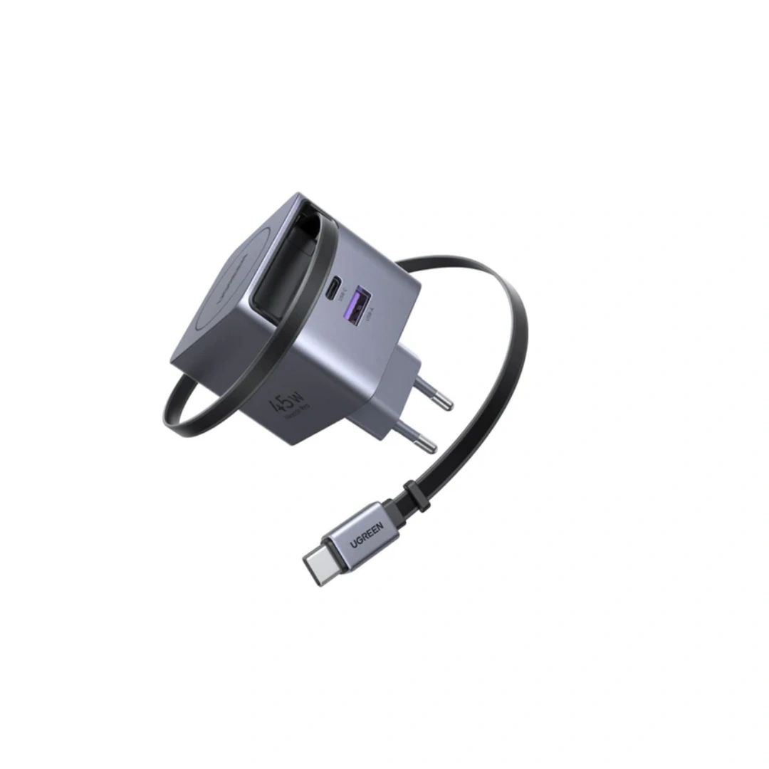 UGREEN ( 65825) 65W GaN Fast Charger with Retractable Cable