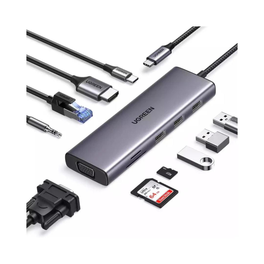 Ugreen (15534)  Revodok Pro 210 USB-C Hub 10-in-1