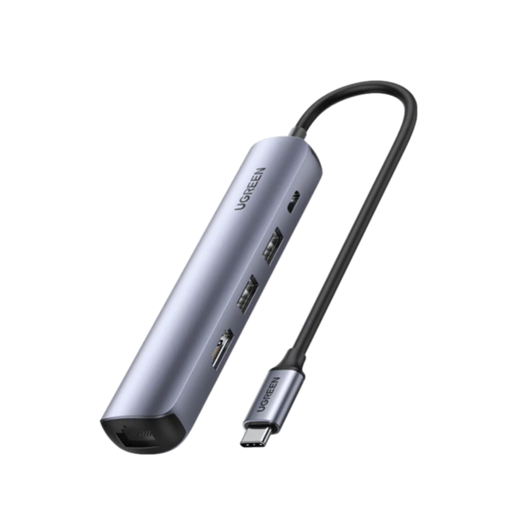 UGREEN 10919 5-IN-1 USB-C Hub 4K60Hz HDMI, RJ45 Gigabit Ethernet
