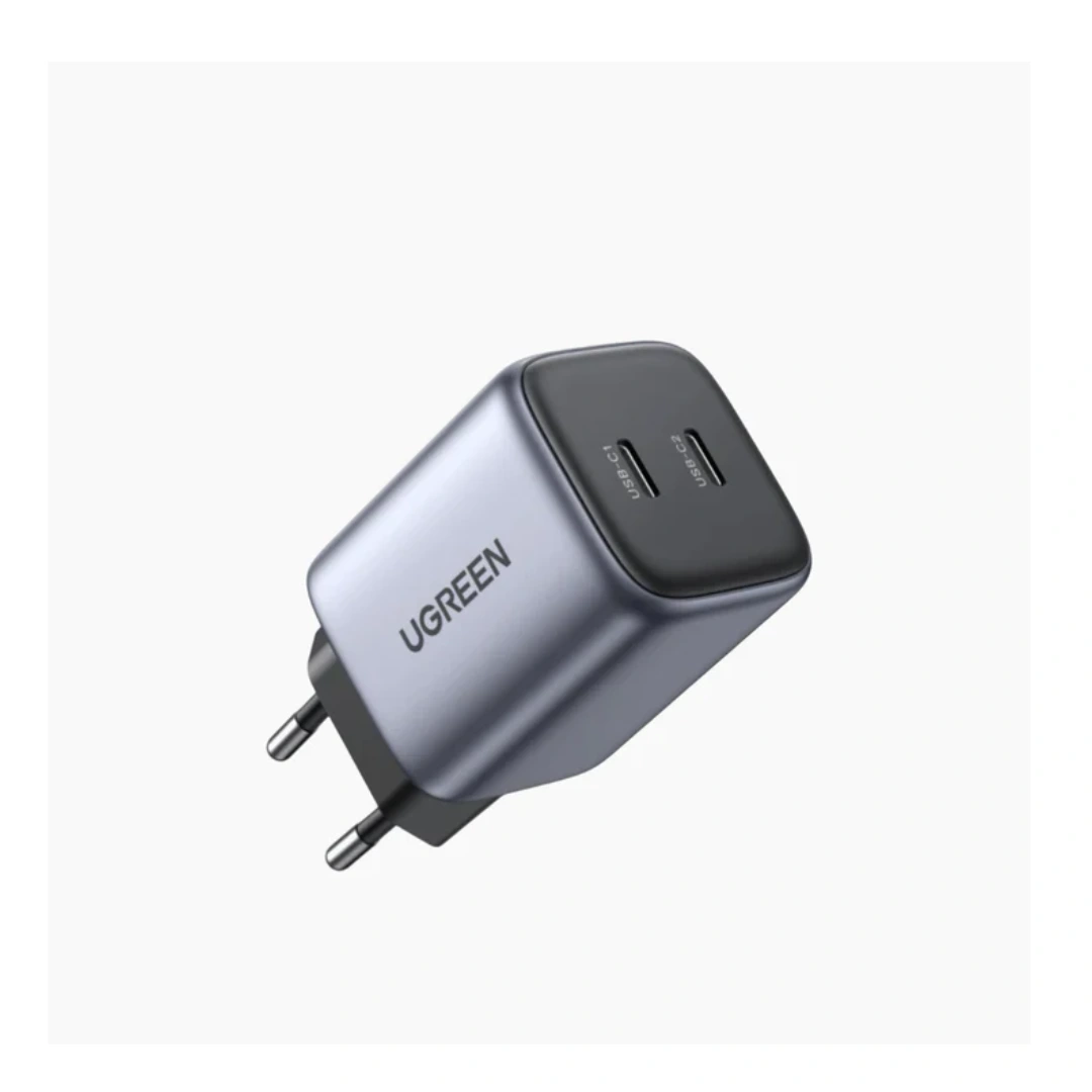 UGREEN (90573) USB-C+USB-C 45W PD GaN Tech Charger EU Grey