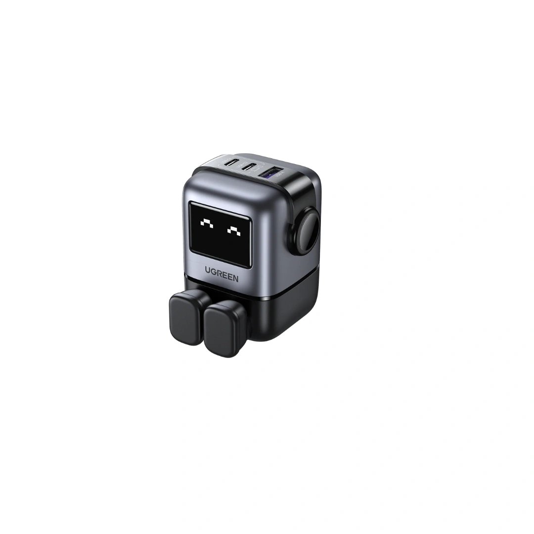 UGREEN (25685B) USB-A+2*USB-C 65W Robot GaN Tech Fast Charger