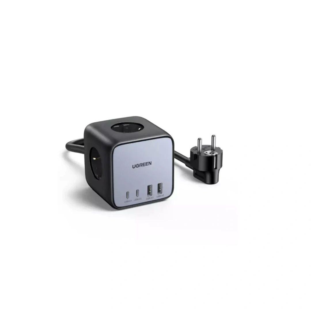 UGREEN (60113)  DigiNest Cube Power Strip (3 AC Outlets +  65W 2A2C)