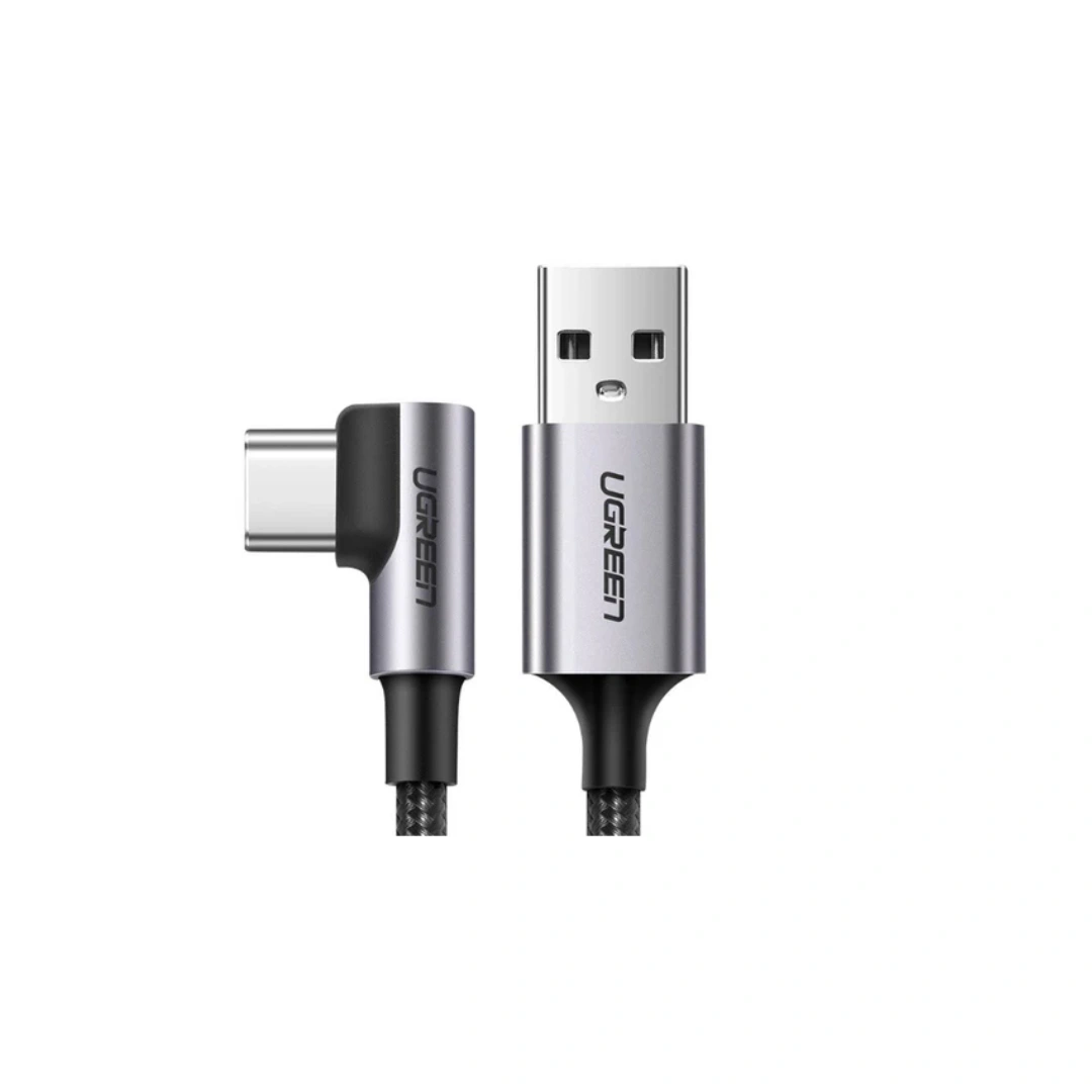 UGREEN (50123) USB-C 2.0 Male To Angled USB-C 2.0 Male 3A Data Cable(90°Angle)