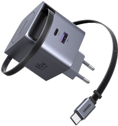 UGREEN 45W GaN Fast Charger with Retractable Cable