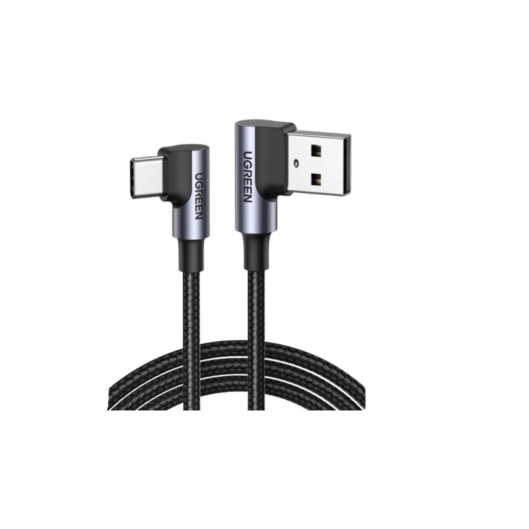 UGREEN Angled USB-C Male To Angled USB 2.0 A Male 3A Data Cable(90°Angle)
