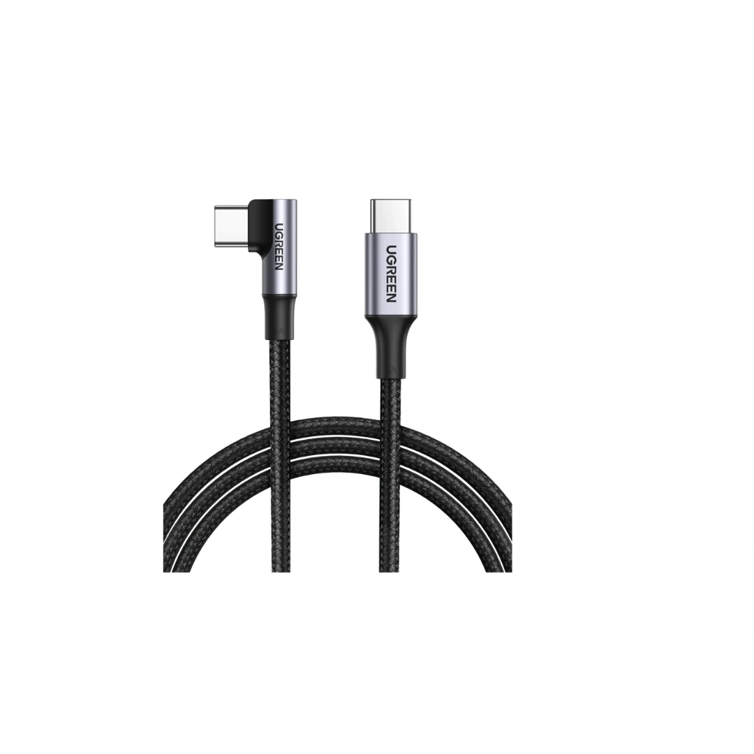 UGREEN (US334) USB-C 2.0 Male To Angled USB-C 2.0 Male 3A Data Cable(90°Angle)
